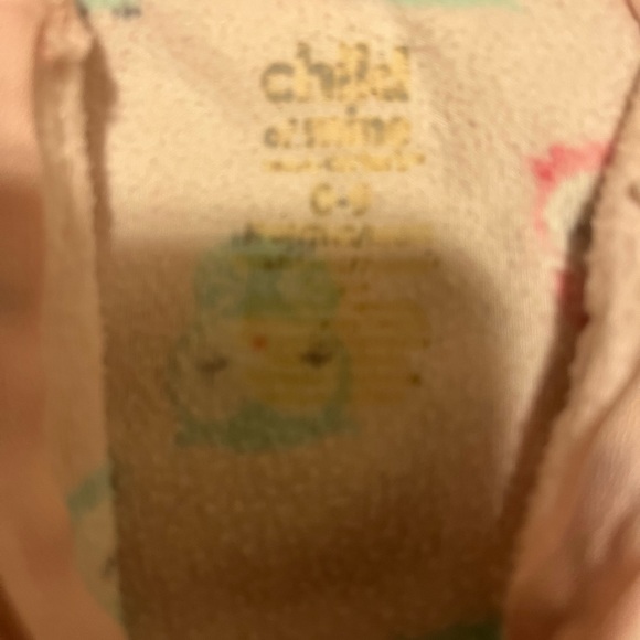 Pink, Green, and White Child of Mine Carter’s Owl Fleece Sleep Sack - Picture 3 of 3